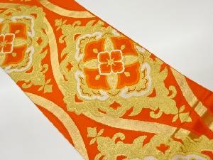 立涌に華紋模様織出し袋帯